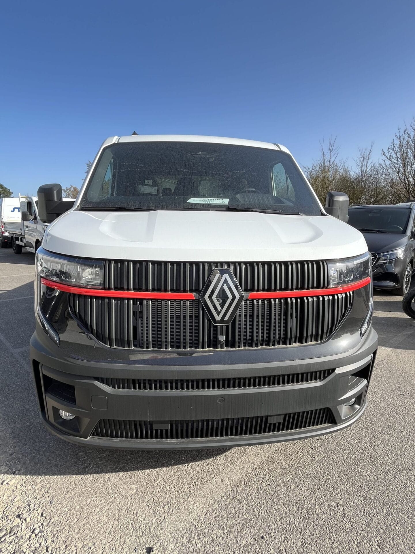 Front view of a modern van