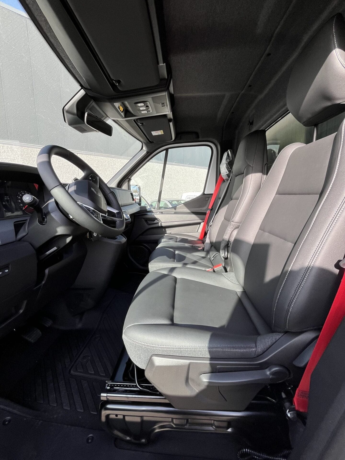 Interior view of a modern vehicle cabin.