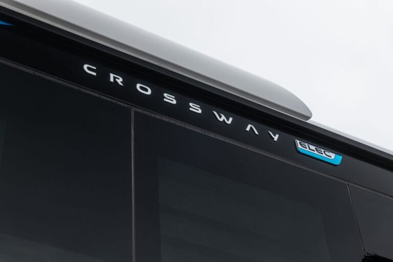 Inscription Crossway Elec sur un bus électrique
