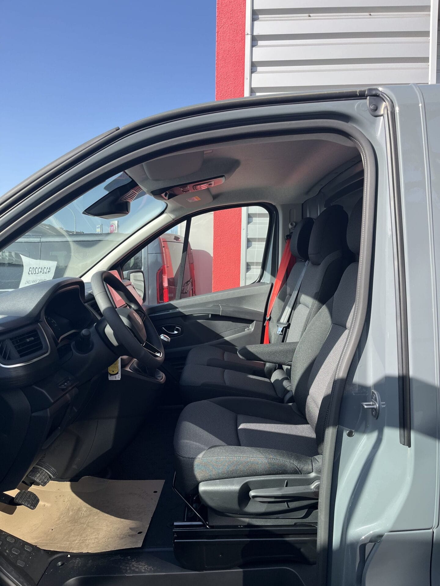 Interior of a modern van.
